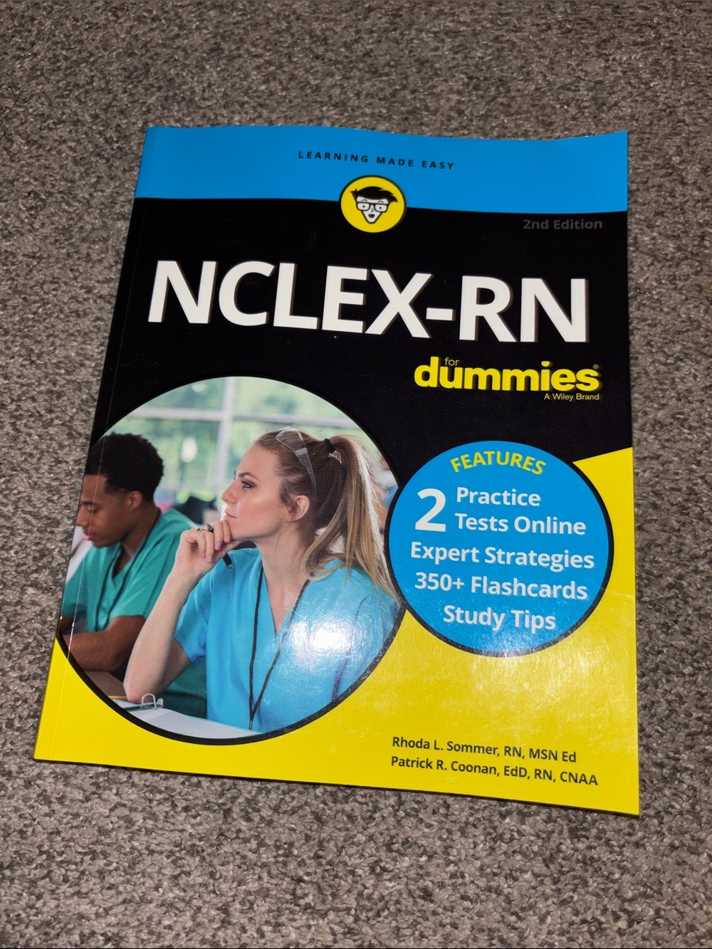 NCLEX-RN for Study Guide - Black, Yellow, Blue
